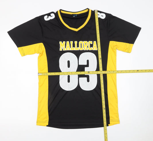 Mens UK Size M Sport Zone Black American Football T-Shirt