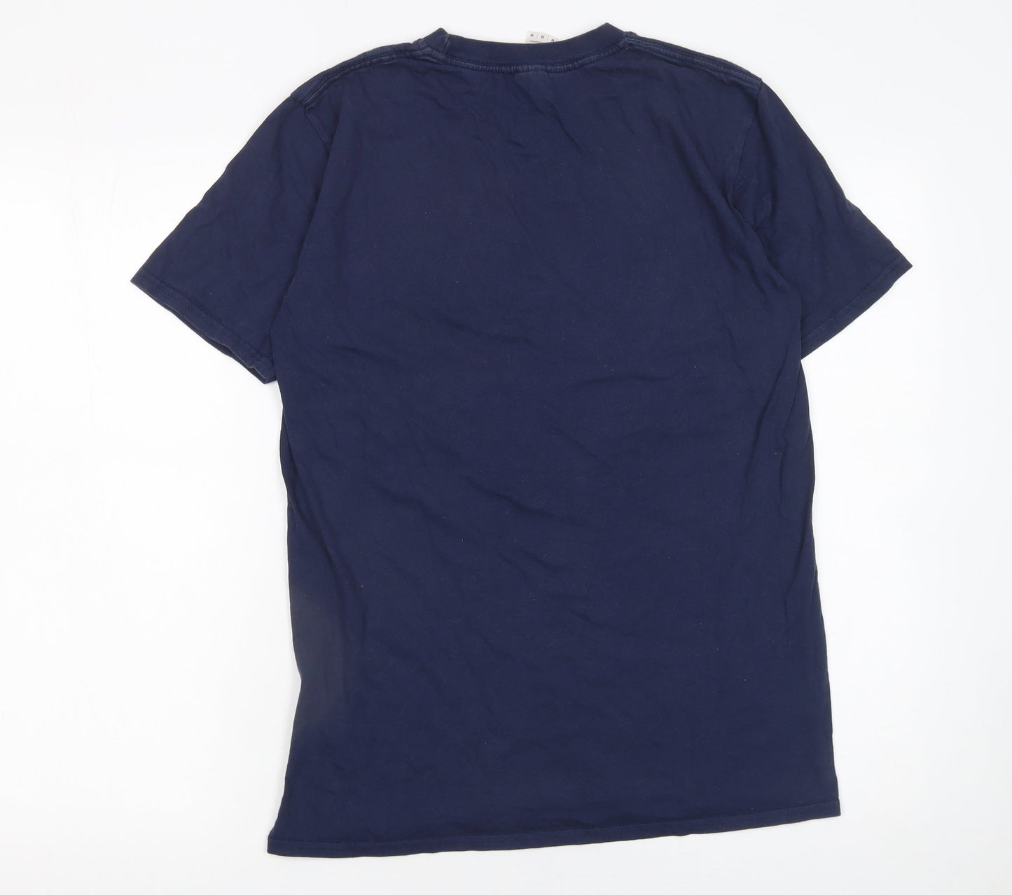 Mens UK Size M Gildan Blue  T-Shirt