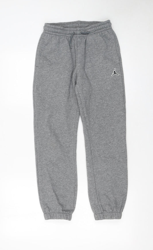 Boys UK Size 10-12 Years Jordan Regular Fit Jogger Grey Trousers