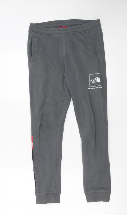 Boys UK Size L The North Face Regular Fit Jogger Grey Trousers