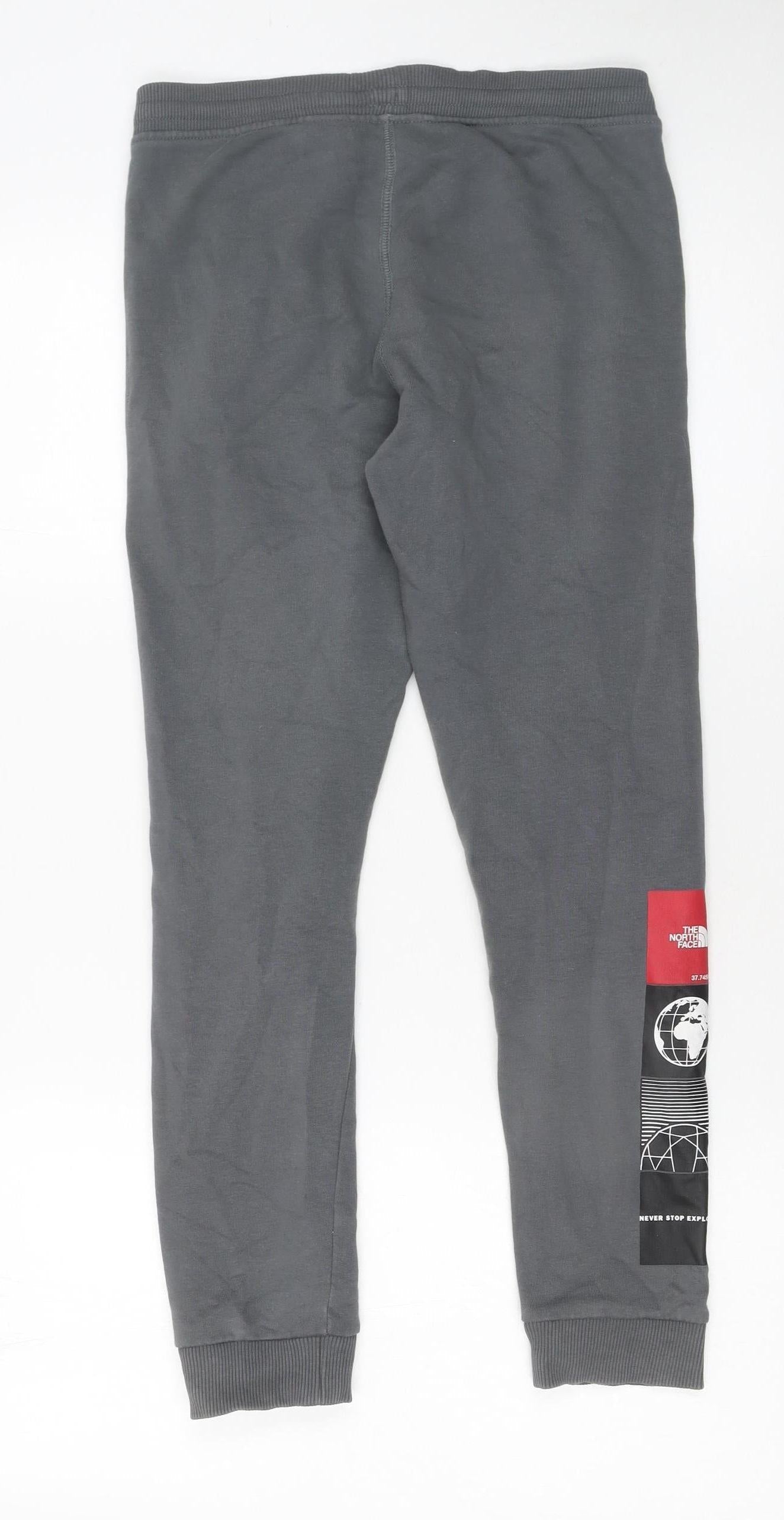 Boys UK Size L The North Face Regular Fit Jogger Grey Trousers