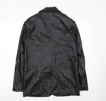 Womens UK Size XS Bershka Regular Black Suit Jacket