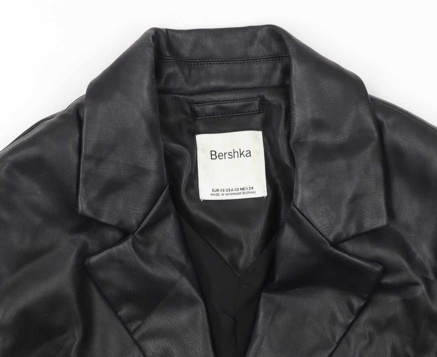 Womens UK Size XS Bershka Regular Black Suit Jacket