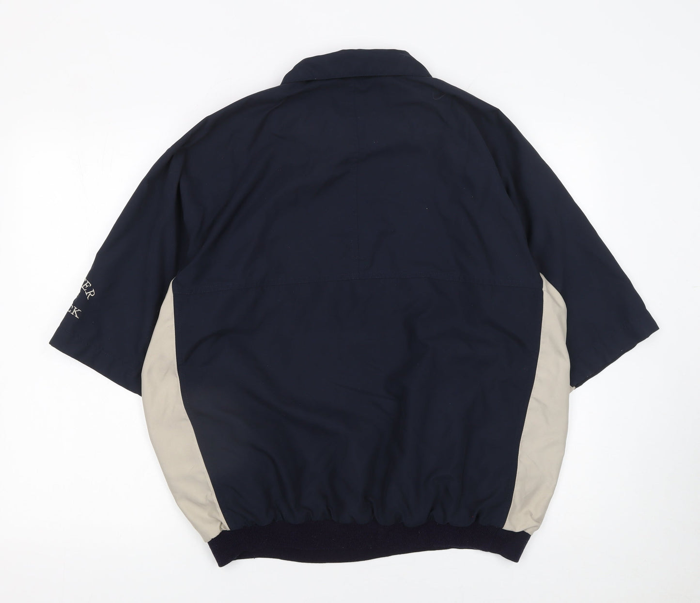 Mens UK Size M Cutter & Buck Blue 1/2 Zip Sweatshirt