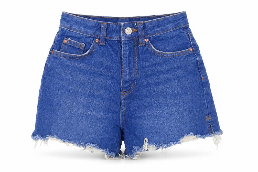 Womens UK Size 4 Denim Co Regular Fit Cut-Off Shorts