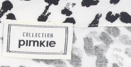 Womens UK Size 10 Pimkie Black Cropped Blouse