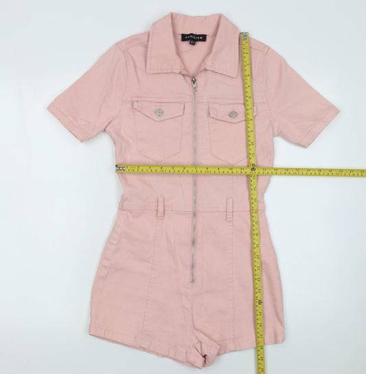 Womens UK Size 8 Parisian One-Piece Pink Playsuit