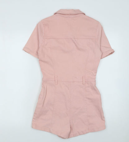 Womens UK Size 8 Parisian One-Piece Pink Playsuit