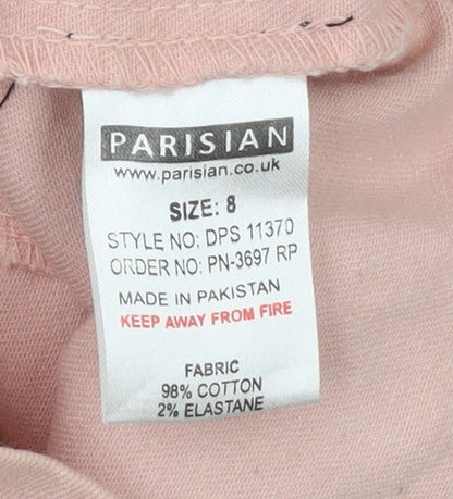 Womens UK Size 8 Parisian One-Piece Pink Playsuit