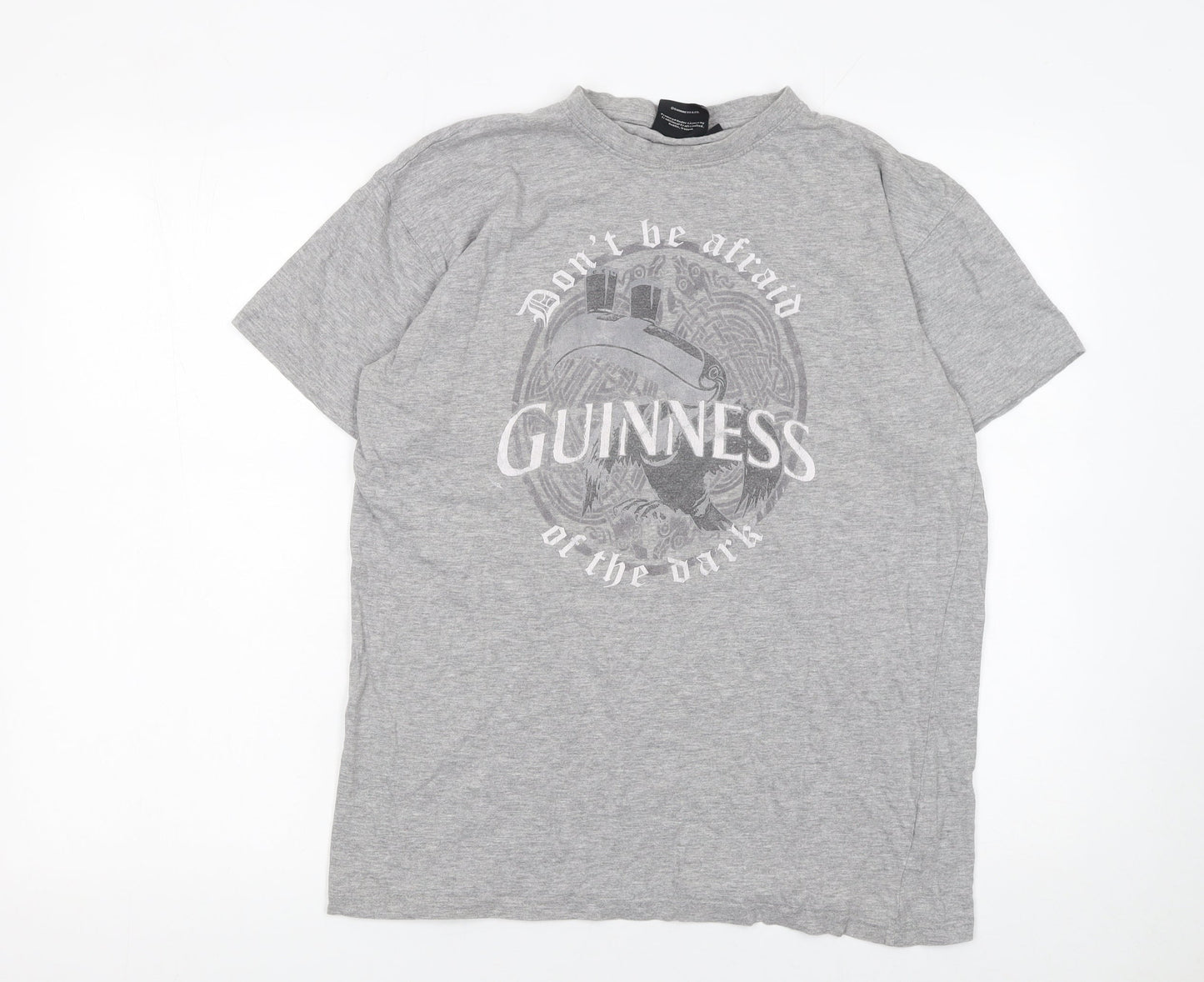 Mens UK Size M Guinness Grey  T-Shirt