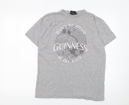 Mens UK Size M Guinness Grey  T-Shirt