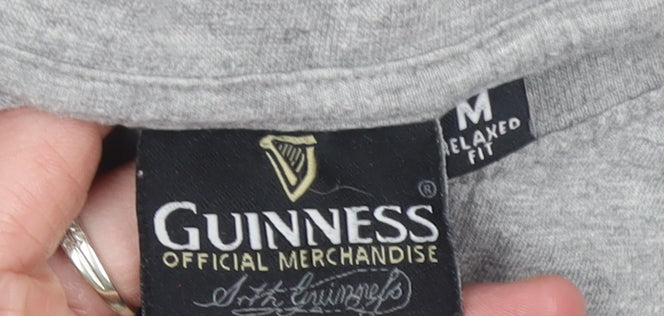 Mens UK Size M Guinness Grey  T-Shirt