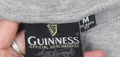 Mens UK Size M Guinness Grey  T-Shirt