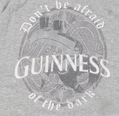 Mens UK Size M Guinness Grey  T-Shirt