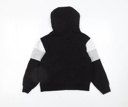 Emporio Armani Boys Black Colourblock Pullover Hoodie 10 Years
