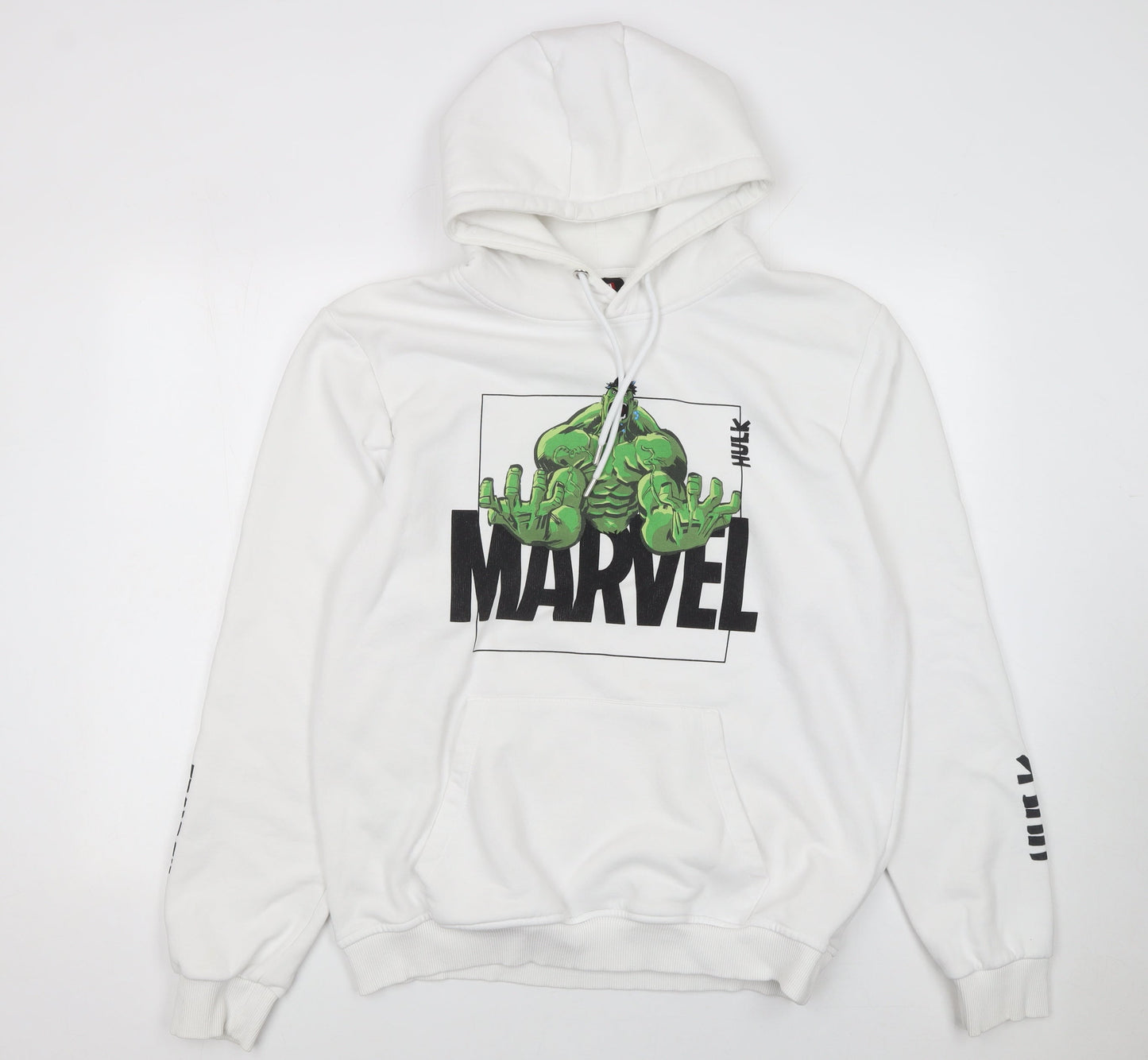 Mens UK Size XL Marvel White Pullover Hoodie