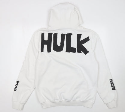 Mens UK Size XL Marvel White Pullover Hoodie
