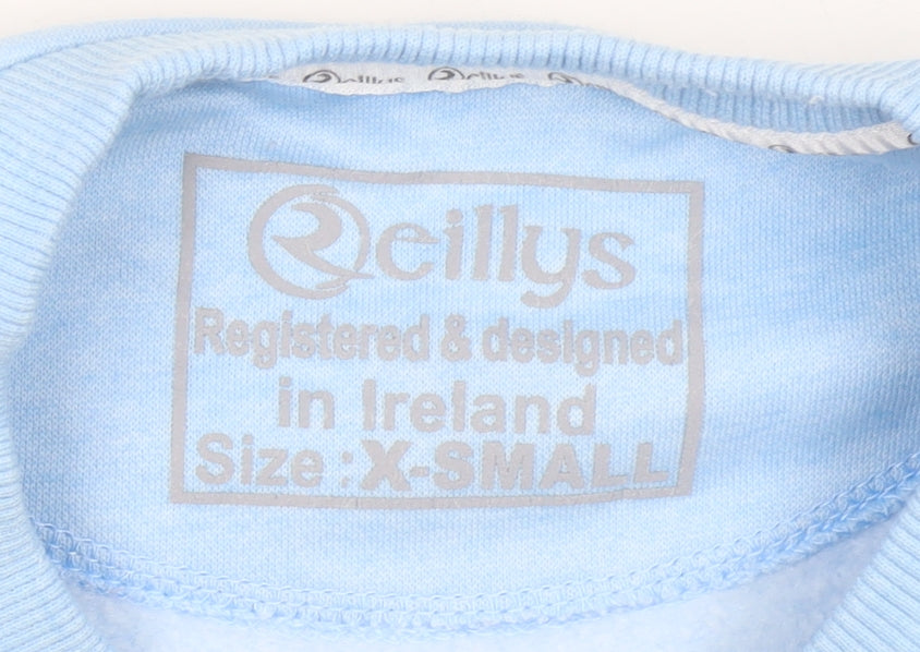 Womens UK Size XS Reillys Blue Pullover Sweatshirt