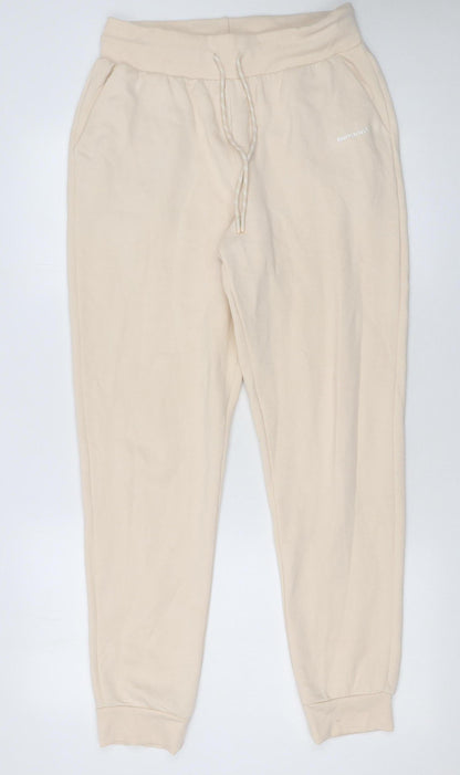 Womens UK Size M bekkin Regular Fit Jogger Beige Trousers