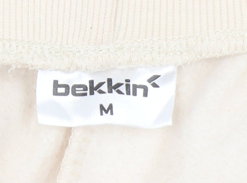Womens UK Size M bekkin Regular Fit Jogger Beige Trousers