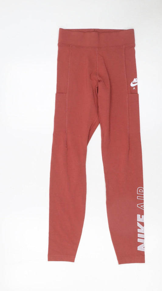 Womens UK Size XS Nike  Leggings Brown Leggings