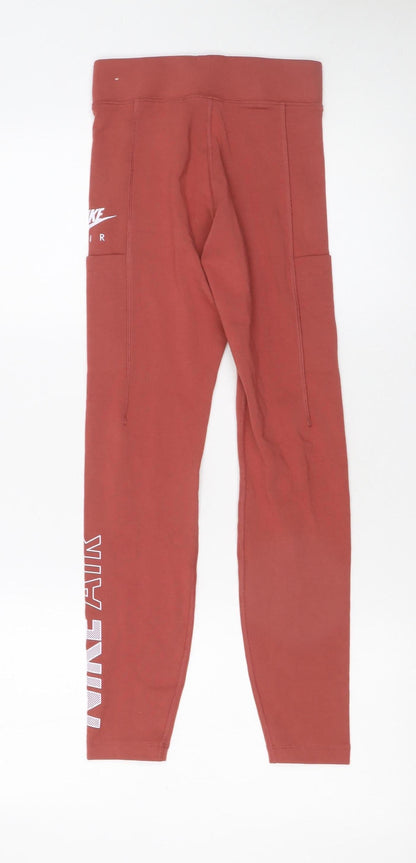 Womens UK Size XS Nike  Leggings Brown Leggings