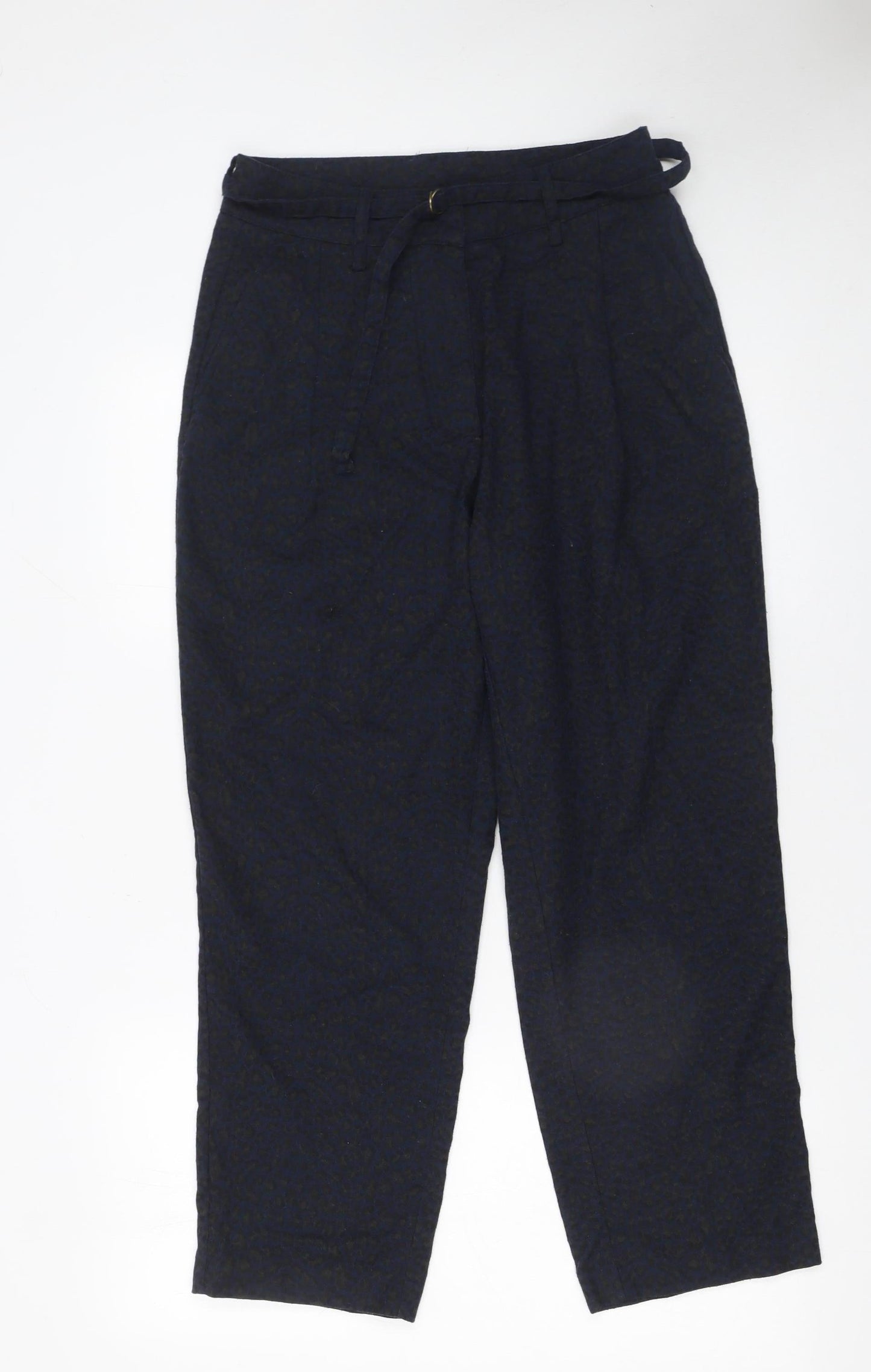 Womens UK Size S Frnch Paris Regular Fit Chino Blue Trousers