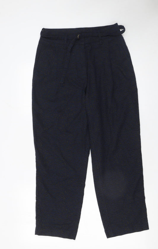 Womens UK Size S Frnch Paris Regular Fit Chino Blue Trousers