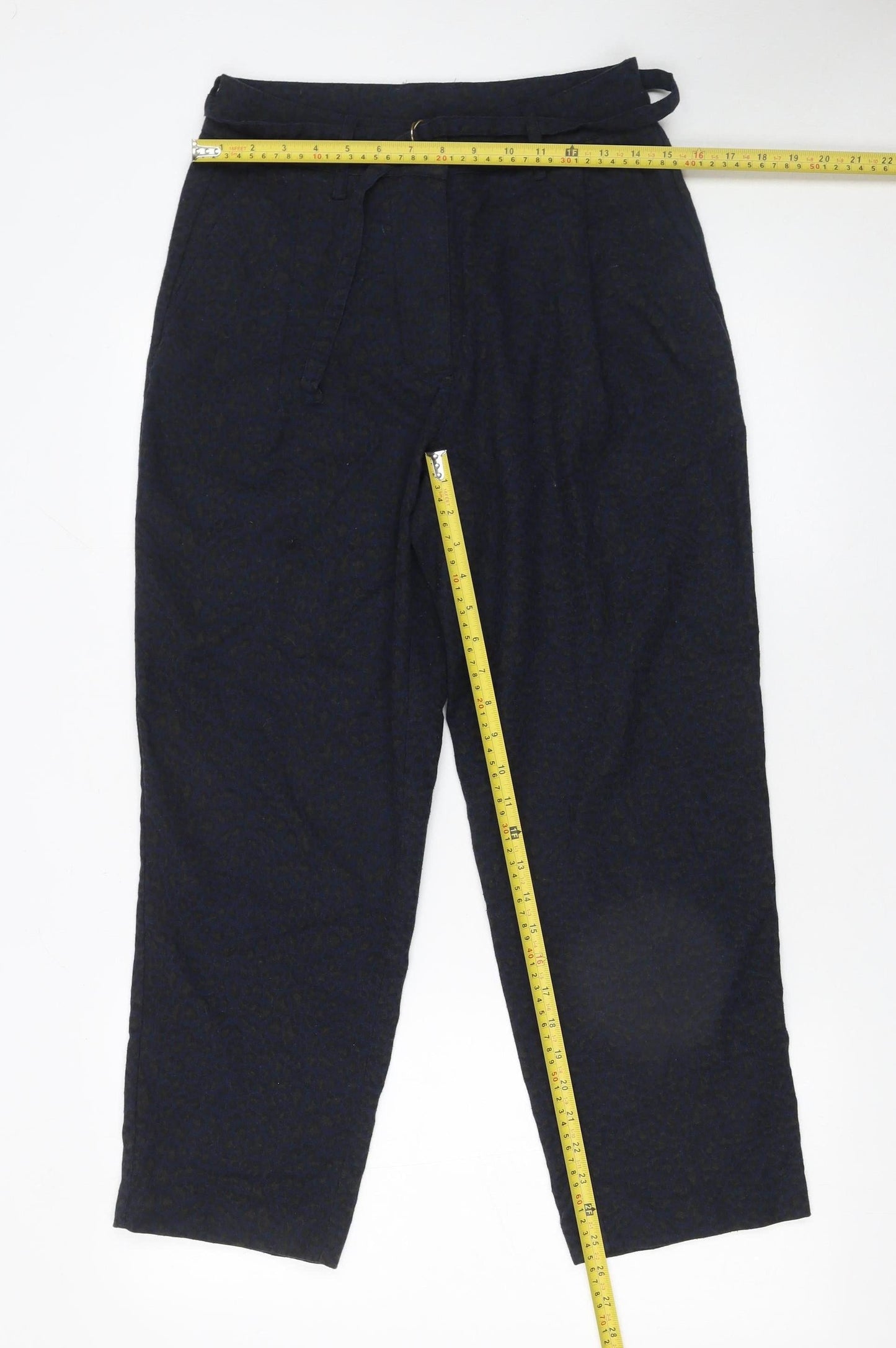 Womens UK Size S Frnch Paris Regular Fit Chino Blue Trousers