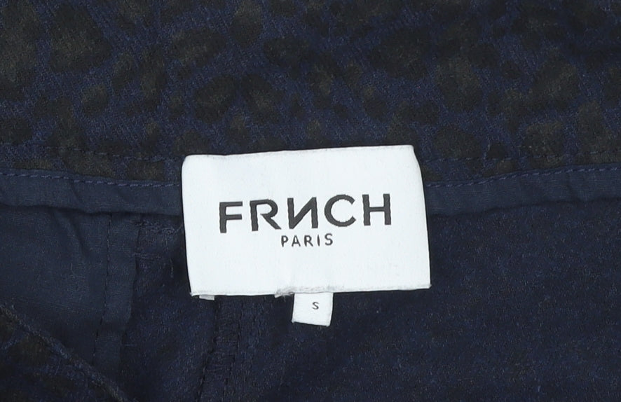 Womens UK Size S Frnch Paris Regular Fit Chino Blue Trousers
