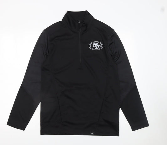 Mens UK Size S Fanatics Black Pullover Sweatshirt