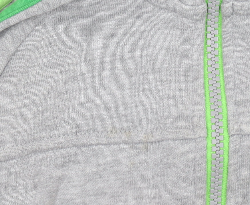 Boys UK Size 7-8 Years adidas Grey Full Zip Hoodie