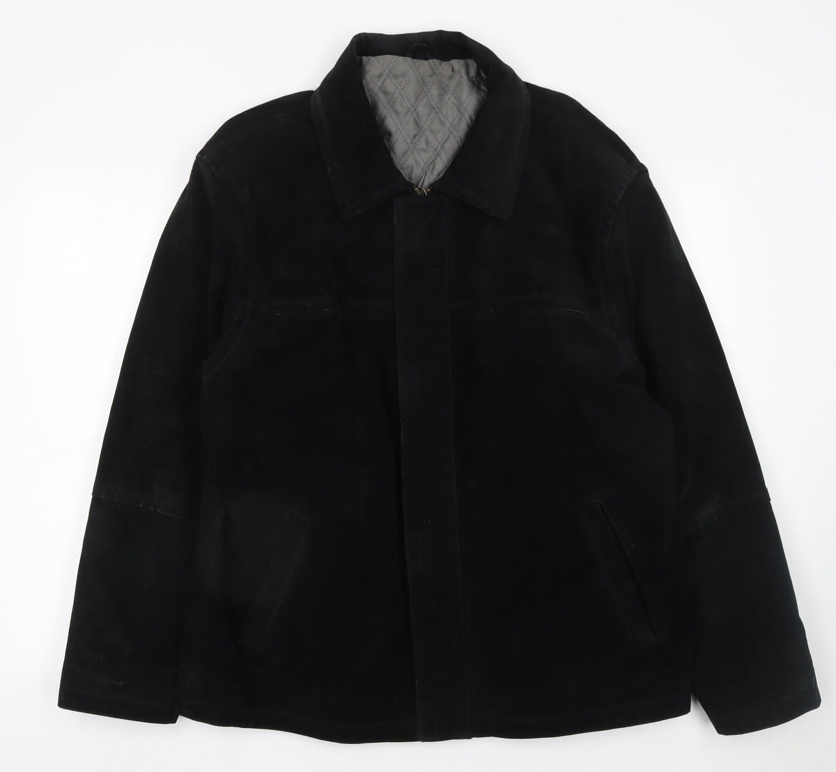 Mens UK Size L St Bernard Black Coat