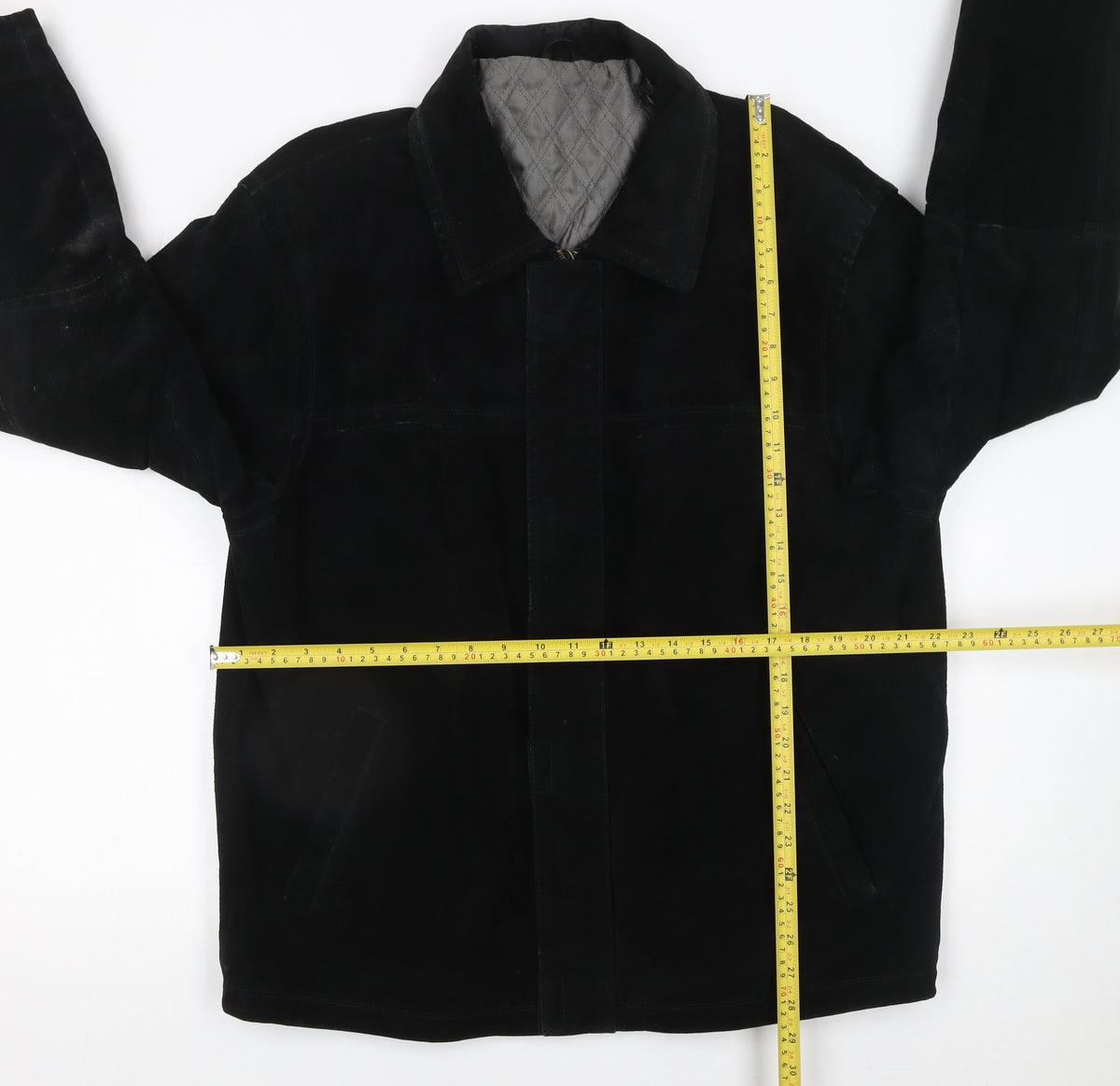 Mens UK Size L St Bernard Black Coat