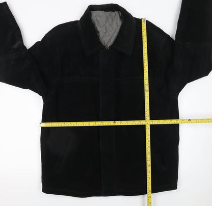 Mens UK Size L St Bernard Black Coat