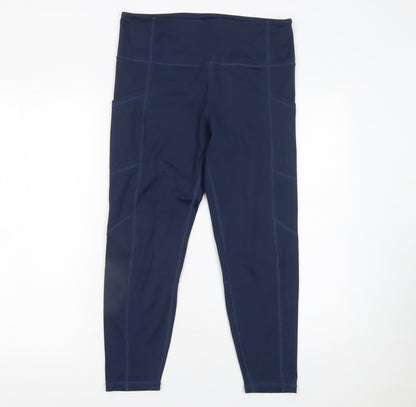 Womens UK Size 12 Fit Pink Slim Fit Leggings Blue Leggings