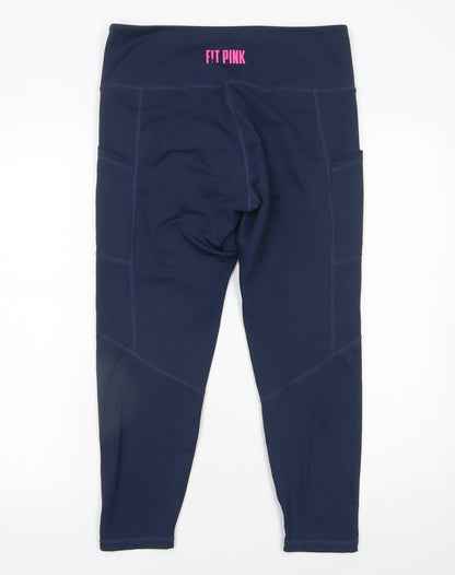 Womens UK Size 12 Fit Pink Slim Fit Leggings Blue Leggings