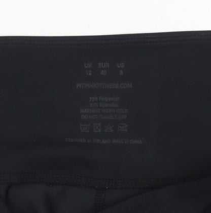 Womens UK Size 12 Fit Pink Slim Fit Leggings Black Leggings