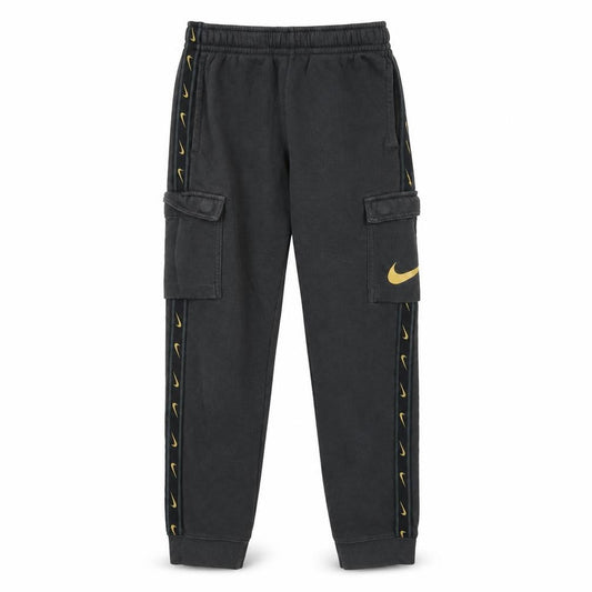 Boys UK Size M Nike Regular Fit Cargo Black Trousers