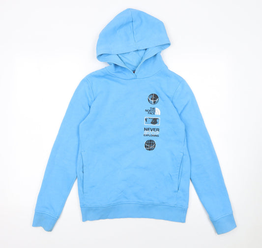 Boys UK Size XL The North Face Blue Pullover Hoodie