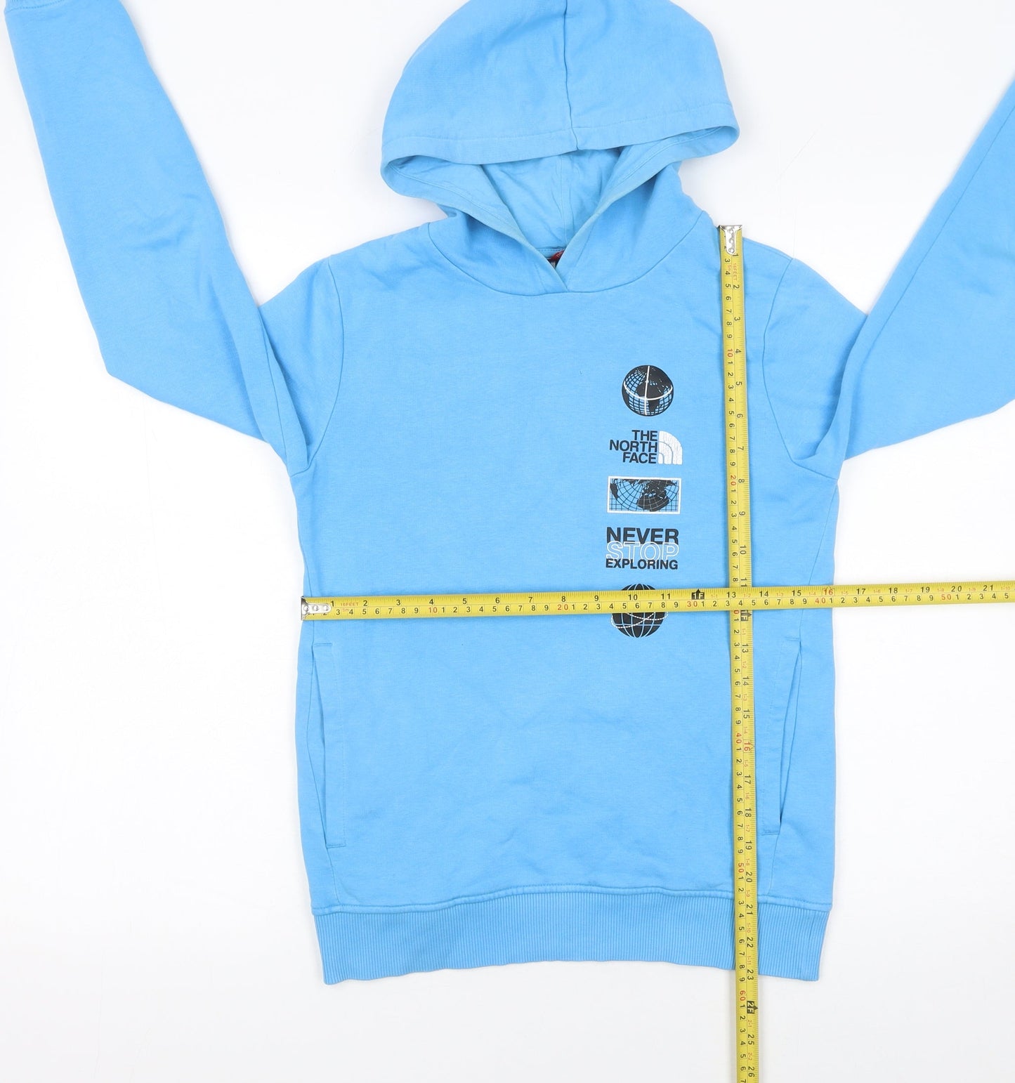 Boys UK Size XL The North Face Blue Pullover Hoodie