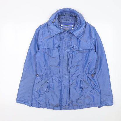 Womens UK Size 8 Marks and Spencer Blue Anorak Coat