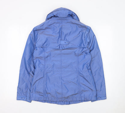 Womens UK Size 8 Marks and Spencer Blue Anorak Coat