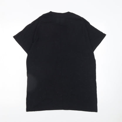 Womens UK Size S PRETTYLITTLETHING Black Basic T-Shirt