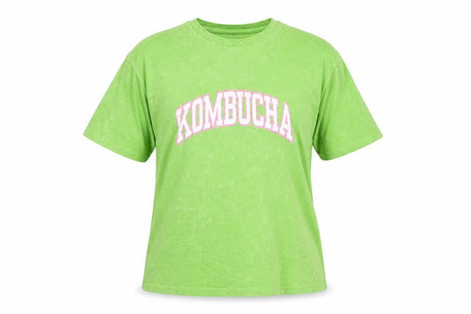 Womens UK Size S Pull&Bear Green Basic T-Shirt