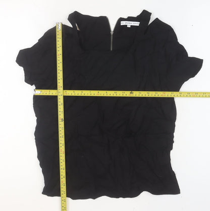 Womens UK Size 10 & Other Stories Black Basic Blouse