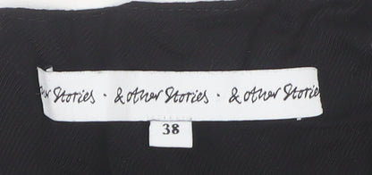 Womens UK Size 10 & Other Stories Black Basic Blouse
