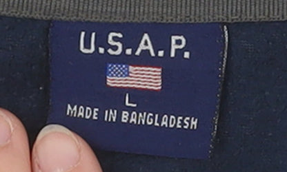 Mens UK Size L U.S.A.P. Blue Basic Jacket