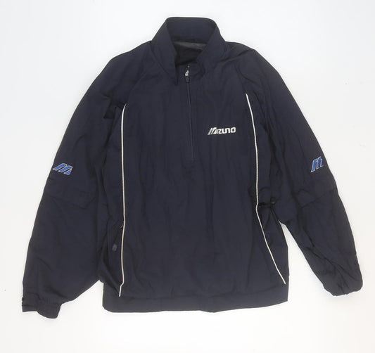 Mens UK Size M Mizuno Blue Running & JoggingGym & TrainingCross Training Jacket