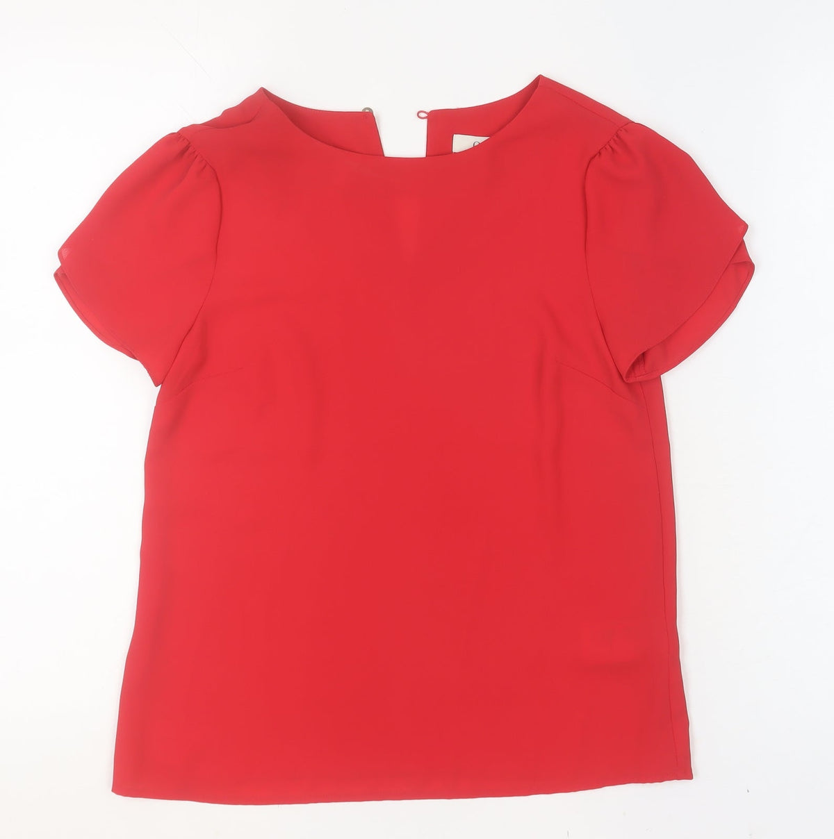 Womens UK Size 6 Oasis Red Basic Blouse